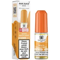 White Peach Razz NicSalt Liquid by Bar Juice 5000 10ml / 20mg