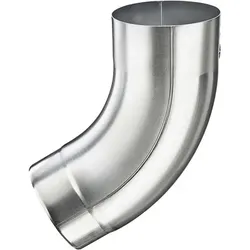 Zink-Rohrbogen 60°, 120mm, mit Einzug