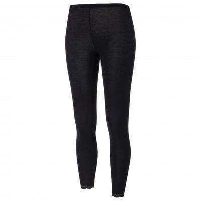 Engel - Women's Leggings mit Spitze - Merinounterwäsche Gr 42/44 schwarz