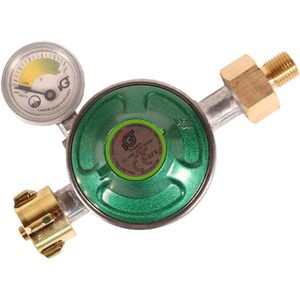 Gardinger Gasdruckregler 130404, mit Manometer, 50 mbar Ausgangsdruck, Anschluss G12, 1/4