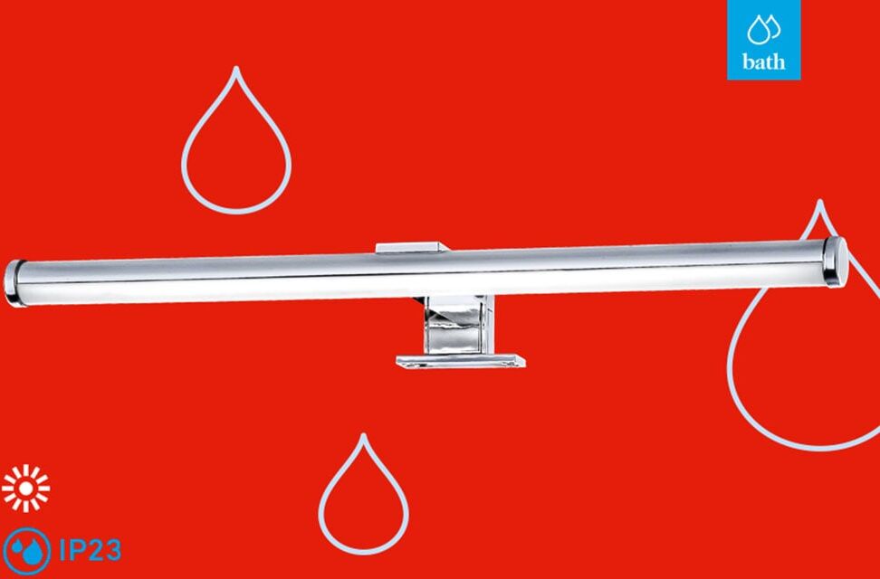 BRILONER LEUCHTEN LED Spiegelleuchte "PINO", silber (weiß, neutral), Leuchten, LED Spiegelleuchte