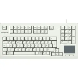 G80-11900LUMEU-0 - Tastatur, USB, grau, Touchpad, US-Layout