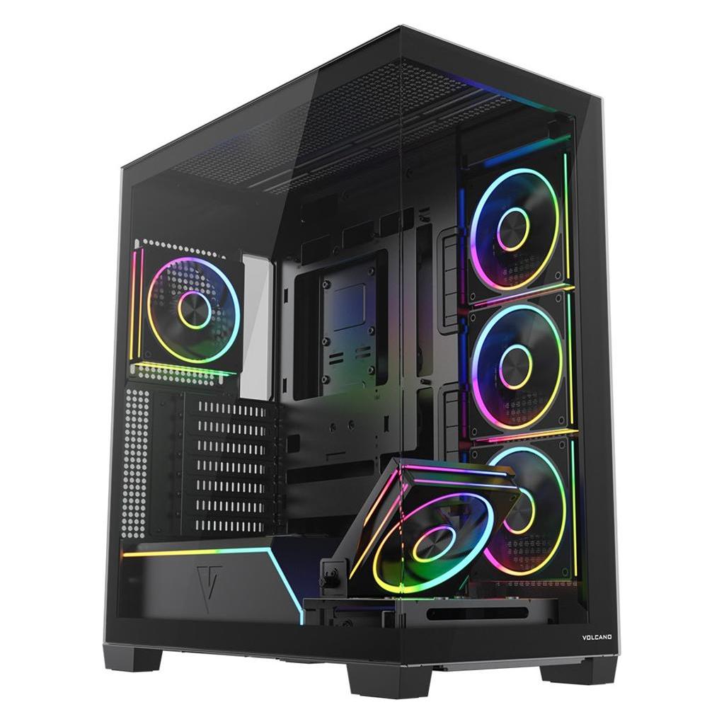 Modecom Obudowa Volcano Stellar Plus Argb Midi 5f Black (ATX, mATX, Mini-ITX) (AT-STELLAR-PLUS-5F-ARGB-10)