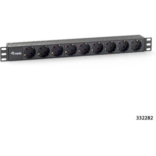 1.80m Equip Steckdosenleiste Schwarz 9 (333282)