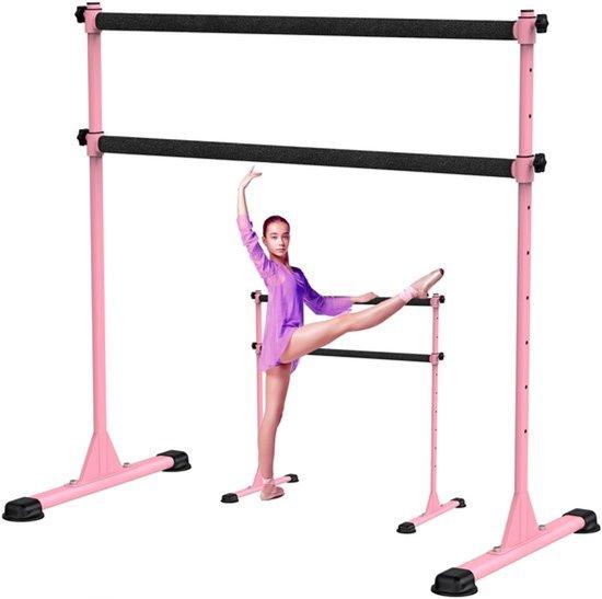 Verstellbare Balletstange, robuste, freistehende Tanzstange, rutschfest, stabil für Kinder und Erwachsene, ideal für den Einsatz zu Hause, für Ballett, Fitness und Yoga