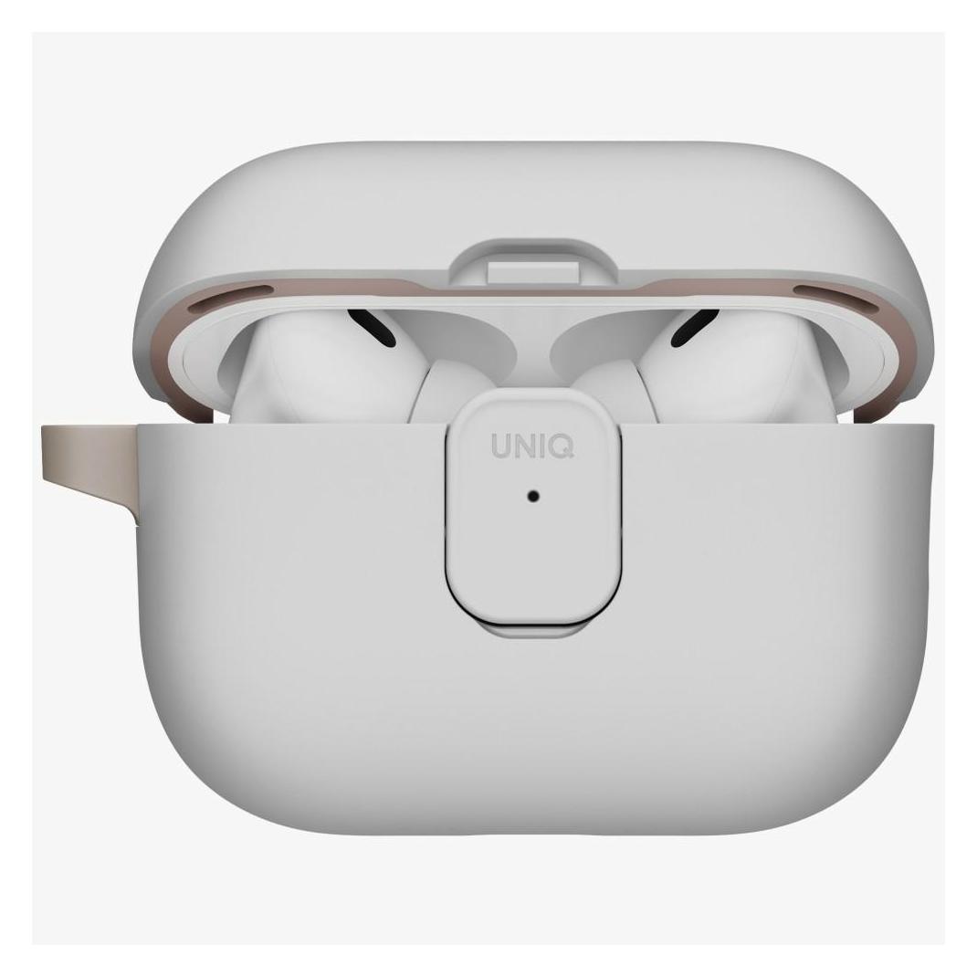 Uniq Case Clyde for AirPods Pro 3 gen grey-khaki (Kopfhörer Hülle) (UNIQ-AIRPODSPRO3-CLYMGRYKHKI)