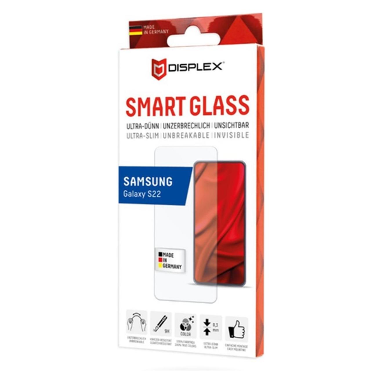 Displex Smart Glass, Displayschutzfolie (1 Stk., Samsung Galaxy S22 5G, Samsung Galaxy S23) (01644)