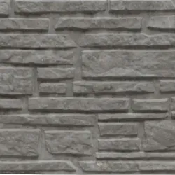 Beckers Betonzaun Standard Motiv Montana grau Steinoptik