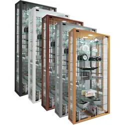 VCM, Vitrine + Buffetschrank, Wandvitrine Sammelvitrine Glasvitrine Wand Vitrine Regal Schrank Glas Hängevitrine "Vitrosa Maxi (59 x 18 x 115 cm)