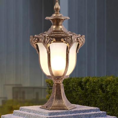 All Categories Goods Vintage Bronze Outdoor Post Light Lantern For Garden & Gate Lighting Vintage Bronze Outdoor Post Light Lantern For Garden & Gate Lighting