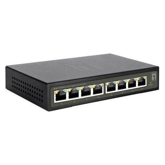 LevelOne GES-2108 Netzwerk-Switch Managed L2 Gigabit Ethernet (10/100/1000) Schwarz (8 Ports) (39810328)