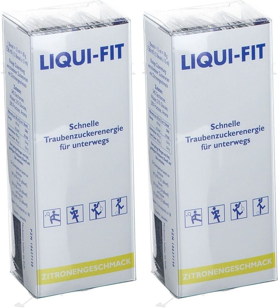 LIQUI-FIT Liqui FIT flüssige Zuckerlösung Lemon Beutel 2x 2x12 St