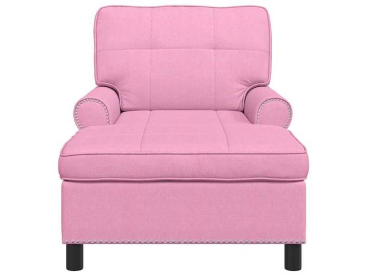 Fauteuil Relax - Rose - Fauteuil long - 1 Place - avec coussin - Rose 91x157x91 cm tissu F1369