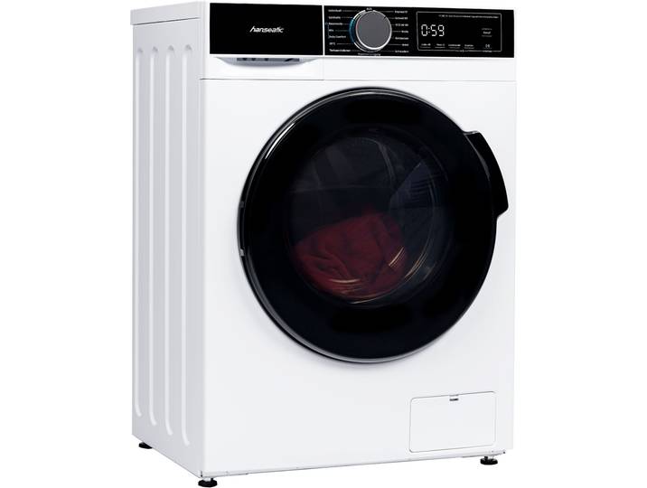 HANSEATIC Waschmaschine HWMA714A , Energieeffizienz: A, weiß, B:60cm H:85cm T:48cm, Waschmaschinen, inkl. 5 Jahre Langzeitgarantie, Waschmaschine
