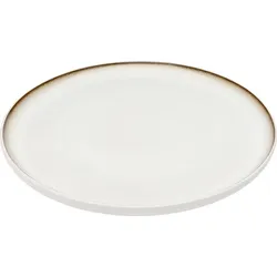 4er-Set KARE DESIGN Speiseteller Elio Ø 26 cm Steinzeug Weiß
