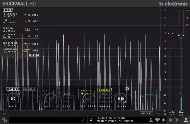 TC Electronic Brickwall HD Master Limiter