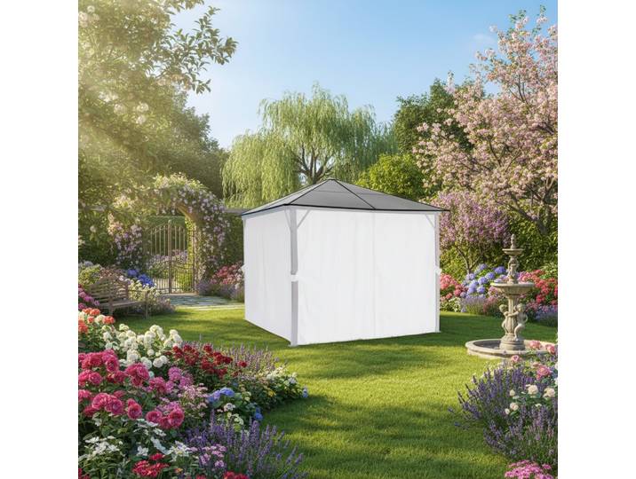 Pavillon-Ersatzdach KONIFERA Aruba 2.0 , grau (braun), Pavillondächer, Pavillon-Ersatzdach, Dachplatten für BxT: 300x300 cm, 6mm Polycarbonat-Dachplatten