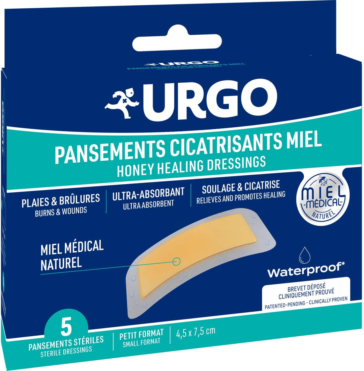 URGO Apósitos Cicatrizantes con Miel 5uds