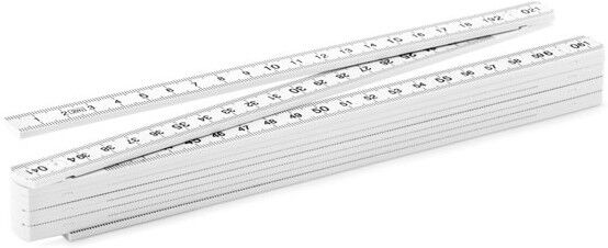 Règle pliable personnalisé 2 mètres blanc
