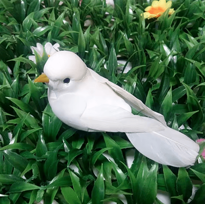 Inspire Picks Artificial Dove & Pigeon Model Realistic Bird Decor For Wedding & Photography a 1pc