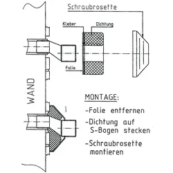 Dichtung für Wandarmatur Inhalt 2 Stück