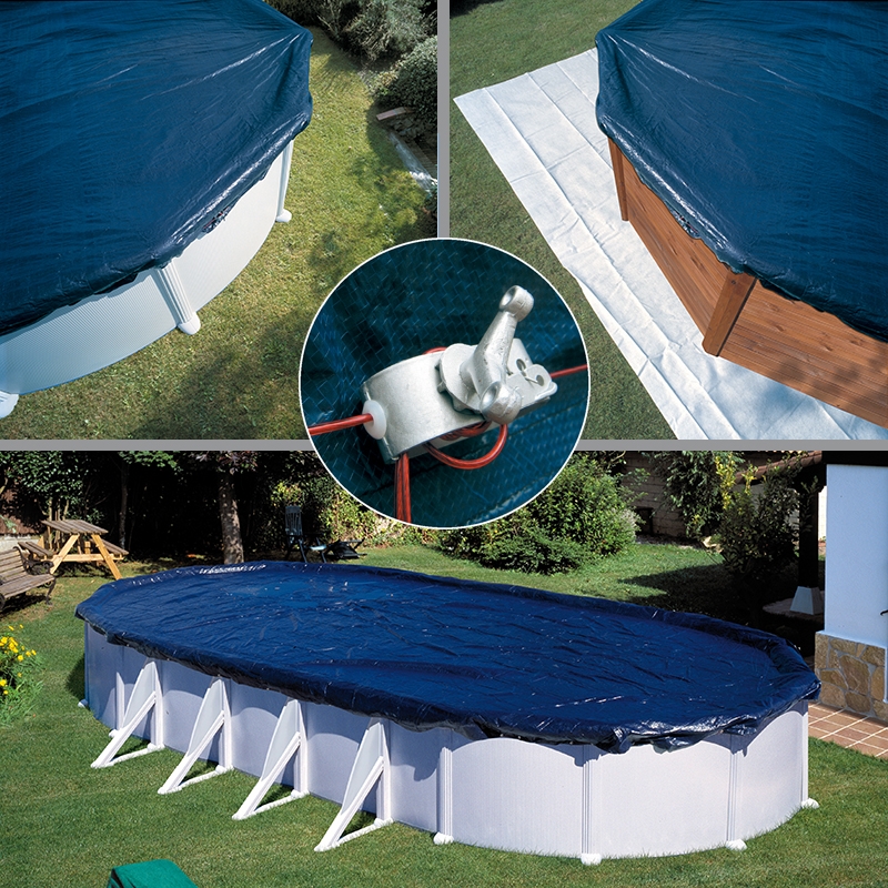 Gré Bâche d'hivernage pour piscine acier Gre - Ronde de 4,80m (pour piscine de 4,00m)