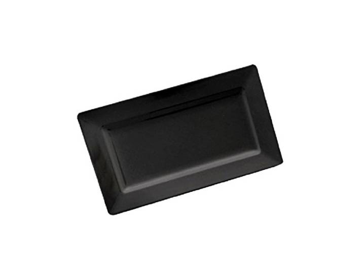 Rechteckiger Teller 35,8X20,3X4 Cm Schwarz Melamin - 6 Un.
