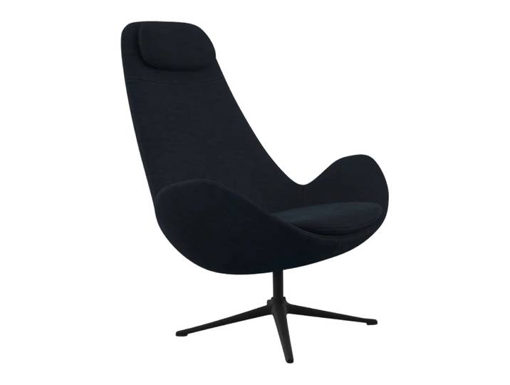 Sessel Ghost High, Flexlux, kat. , super velvet dark blue, Polyester