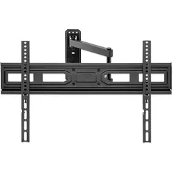 Manhattan TV-Wandhalterung, neigbar, schwenkbar und horizontal nachjustierbar (Wand, 35 kg, 37" - 70"), TV Wandhalterung, Schwarz