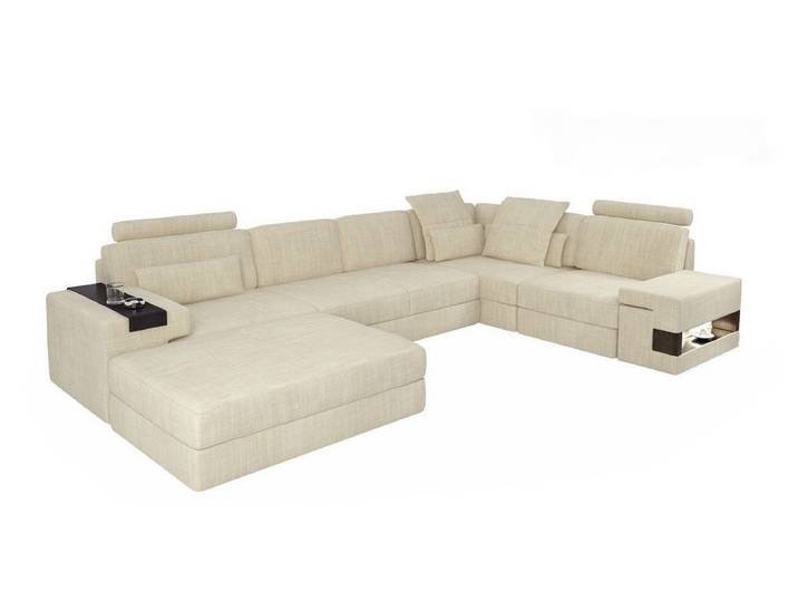 Xlmoebel Wohnlandschaft Elegantes L-förmiges Textilsofa in zeitloser Farbe für Wohnräume, Wohnlandschaft, Hergestellt in Europa