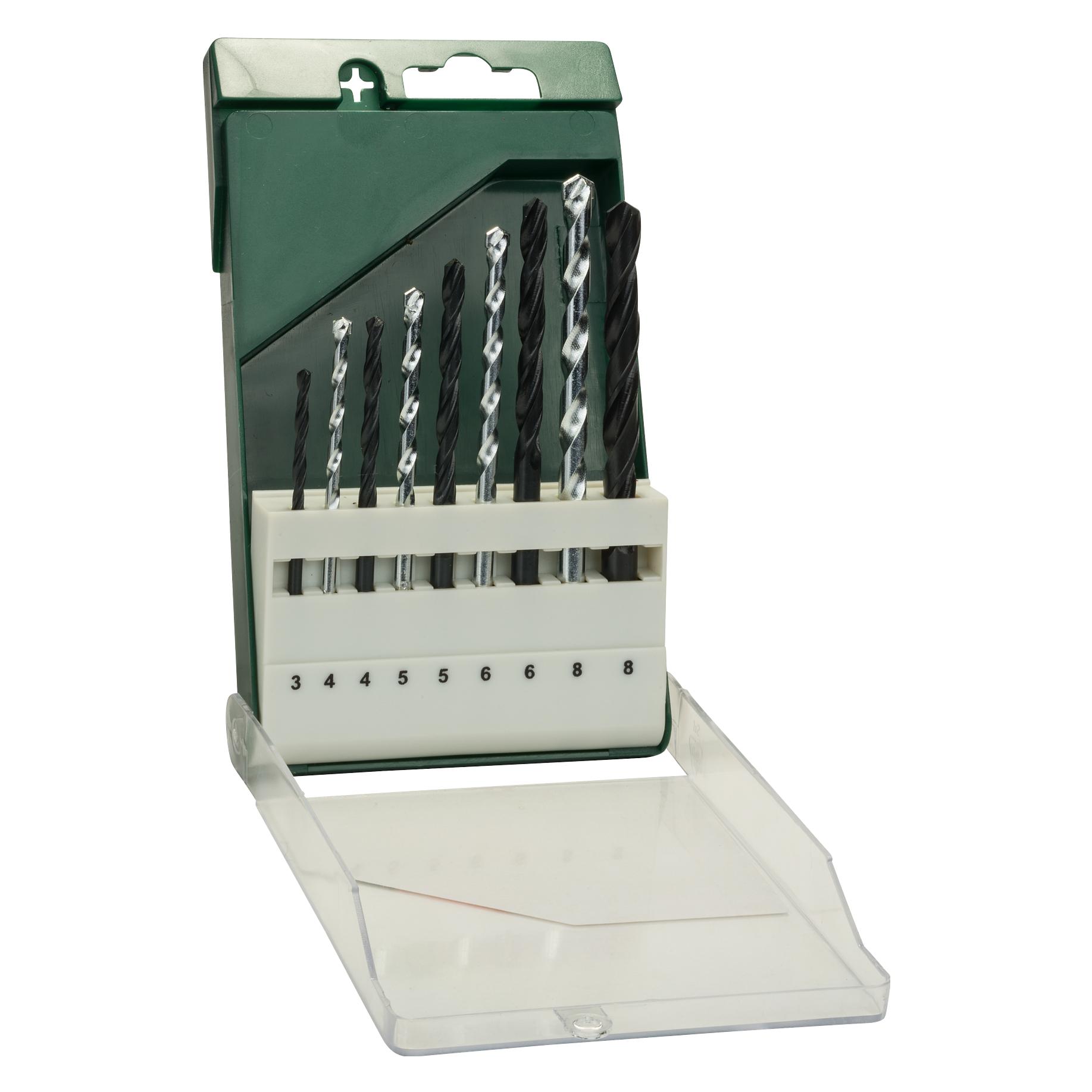 Bosch Professional Zubehör 9tlg. Bohrer-Set: Metall HSS-R/Stein (2609255482)