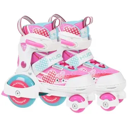 Hudora, Mädchen, Rollschuhe, My First Quad Girl (26, 27, 28, 29), Weiss, Rosa