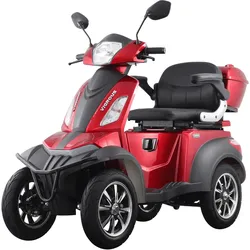 Volta Motor Elektromobil VISTA 25 km/h – 4-rädriges Seniorenmobil mit COC-Zulassung Rot
