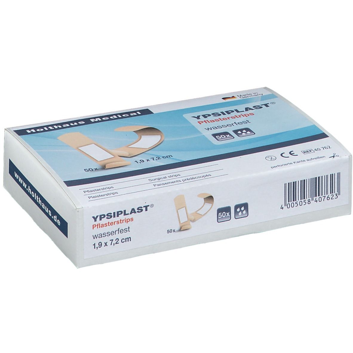 Pflasterstrips Ypsiplast wasserfest 1,9x7,2 cm 50 St Pflaster