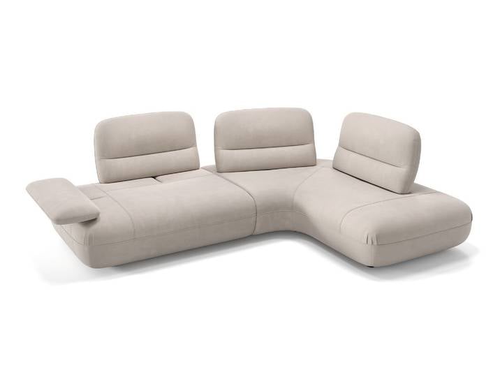 Design Ecksofa DUBAI Wohnlandschaft Sofa mit Sitztiefenverstellung