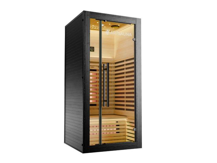 INFRAROTKABINE Trondheim90 natur mit Dual-Technologie & Hemlockholz