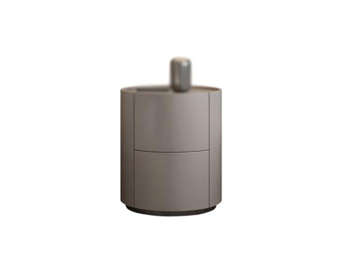 YCCHAH Bett mit Stauraum Nachttisch, einfacher moderner runder for Zuhause, Holz, Schlafzimmer, Aufbewahrungsschrank Desktop
