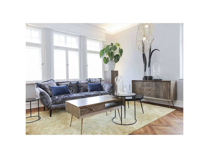 Beistelltisch Wexford I 2er-Set Ø 55cm Schwarz