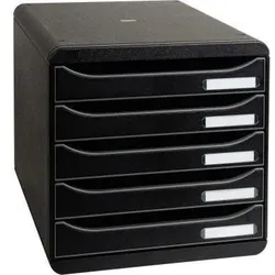 Exacompta Schubladenbox BIG-BOX PLUS 309714D 5Schübe schwarz