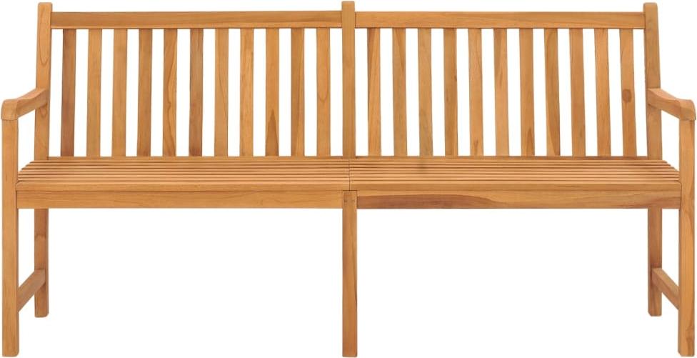 vidaXL Gartenbank 180 cm Massivholz Teak