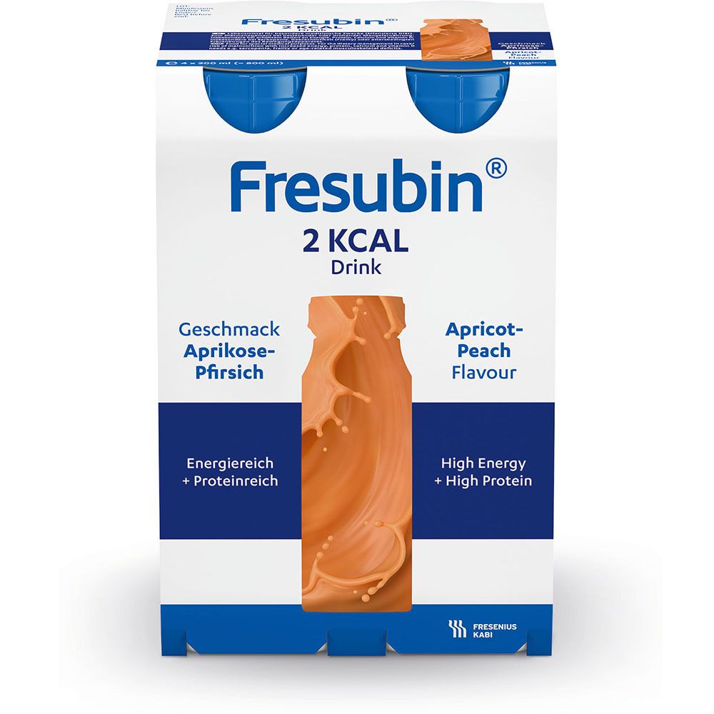 Fresubin 2 kcal Drink Aprikose Pfirsich Trinkfl. 4x200 ml Lösung