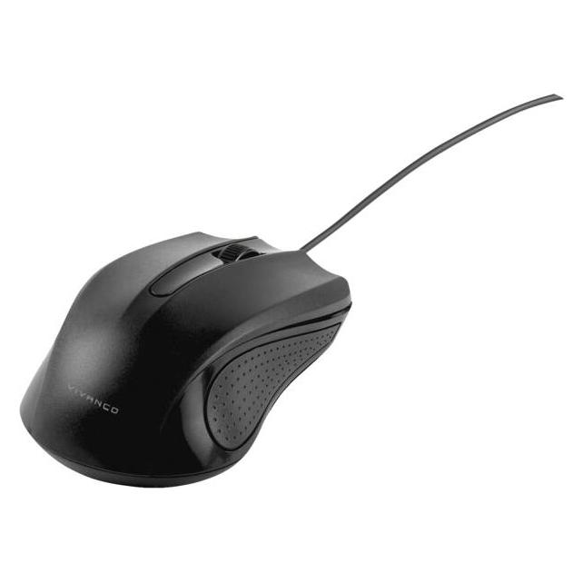 Vivanco USB Mouse - Maus - 1.000 dpi (Kabelgebunden) (VVITMOUSECABK)