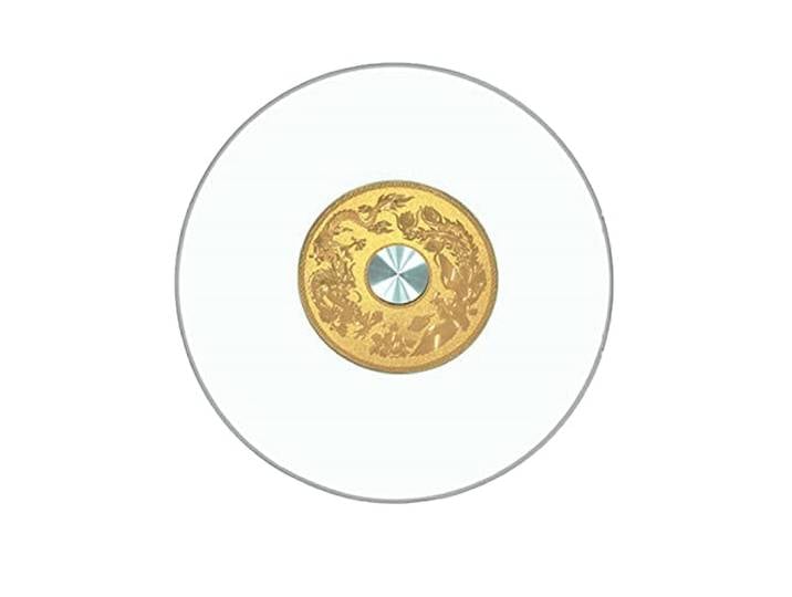 LIGUOYI Glasplatte Rund Glass, 360° Küchentisch Drehplatte Essen Teilen, Runde Tischplatte Aus Gehärtetem Transparent Glass, Familienessen Glasscheibe Tischplatte Glasdrehteller, Stabil