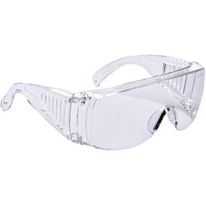 Portwest Schutzbrille Besucher PW30, klar, Überbrille, farblos, für Brillenträger