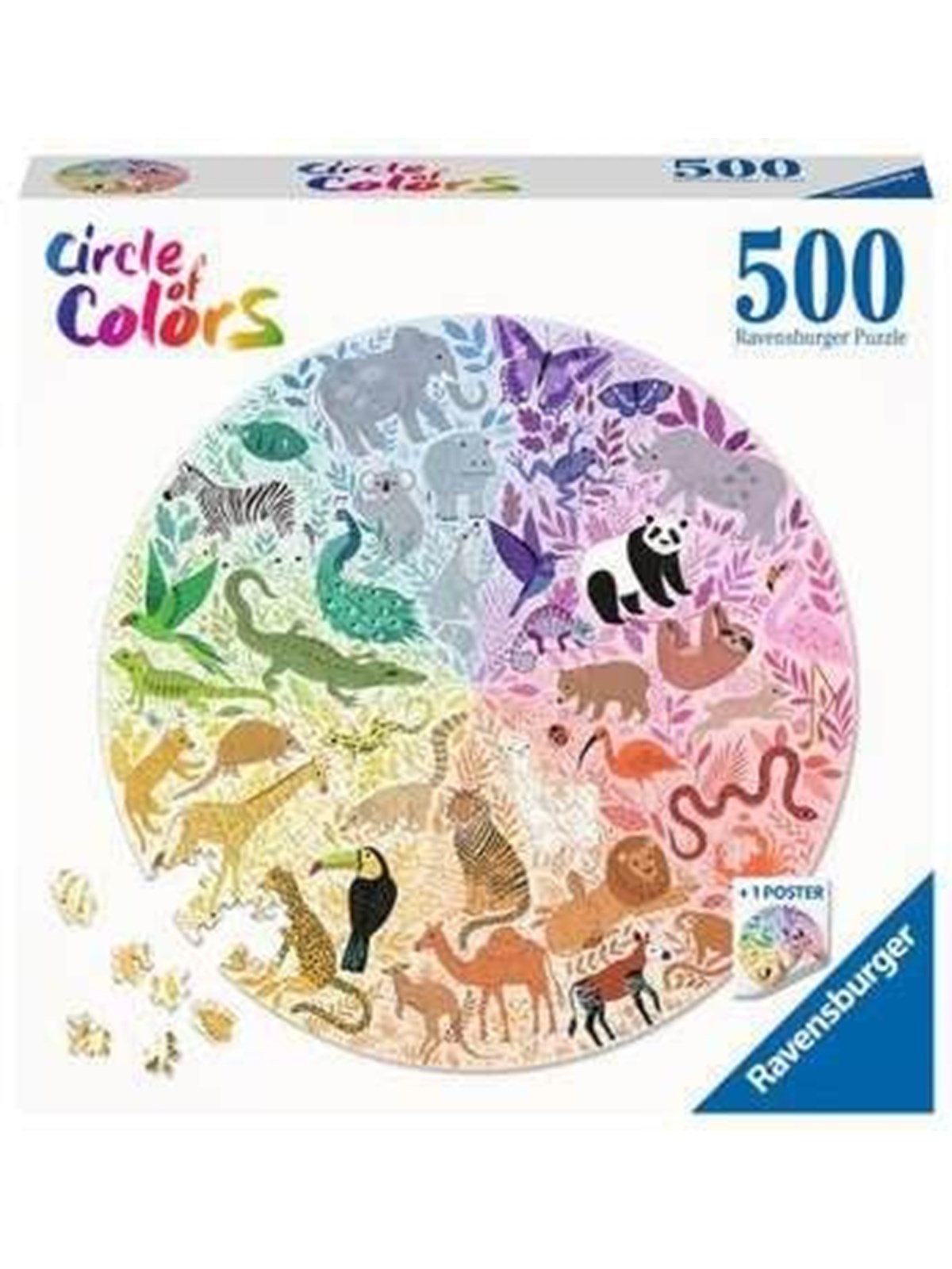 Ravensburger Circle of Colors Puzzles - Animals 500pcs. 2D Puzzles