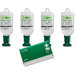 Plum Augenspüllösung 4 x 500ml (4604) u. 1 x QuickFix Pflasterspender leer (5500...