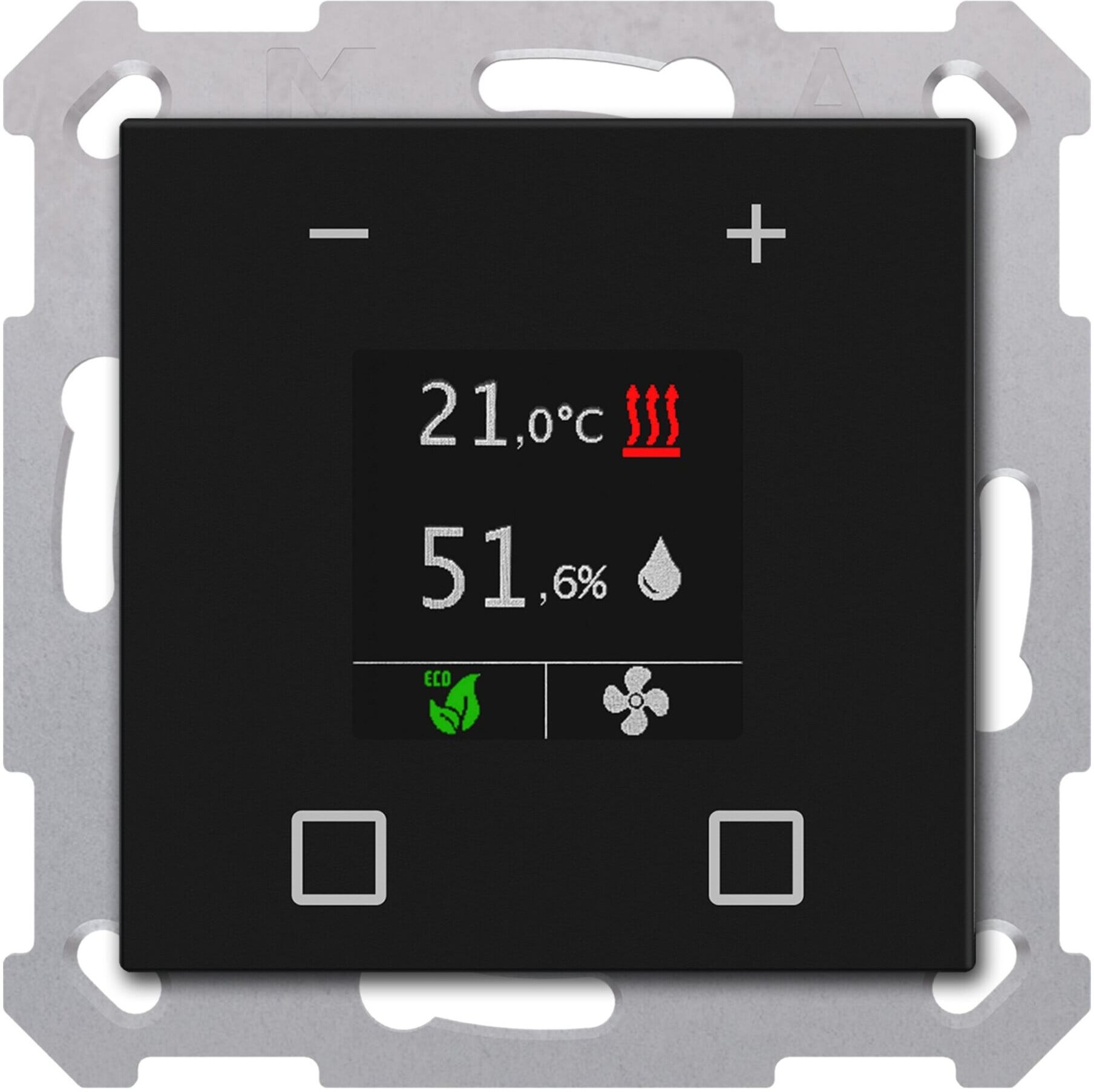 MDT Raumtemperaturregler Smart 55 SCN-RTR55S06.01 schwarz matt)