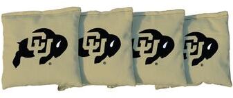 Skip's Garage Colorado Buffaloes Gold Cornhole Bags