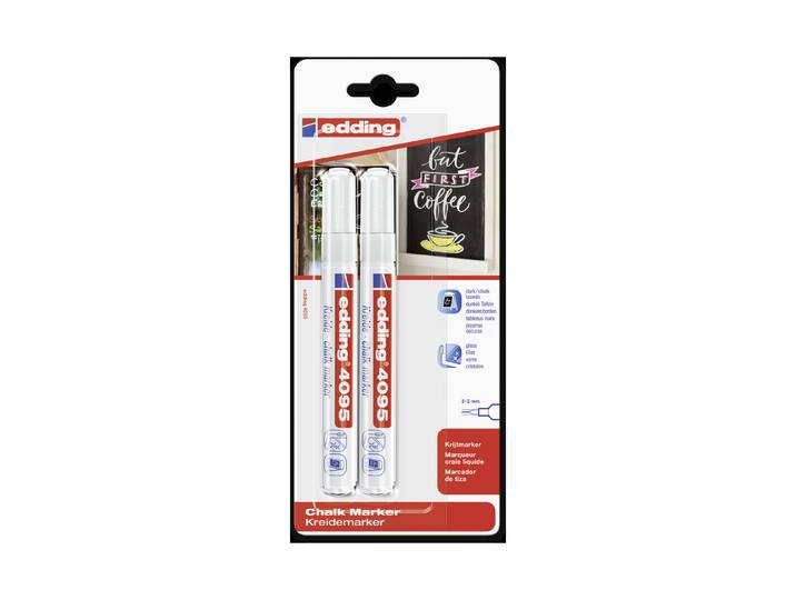 edding 4095 Kreidemarker weiss 2 Stück