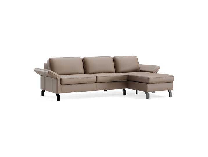 Ecksofa Classica-8011, Johann Jakob, kat. d, life line hasel, Leder